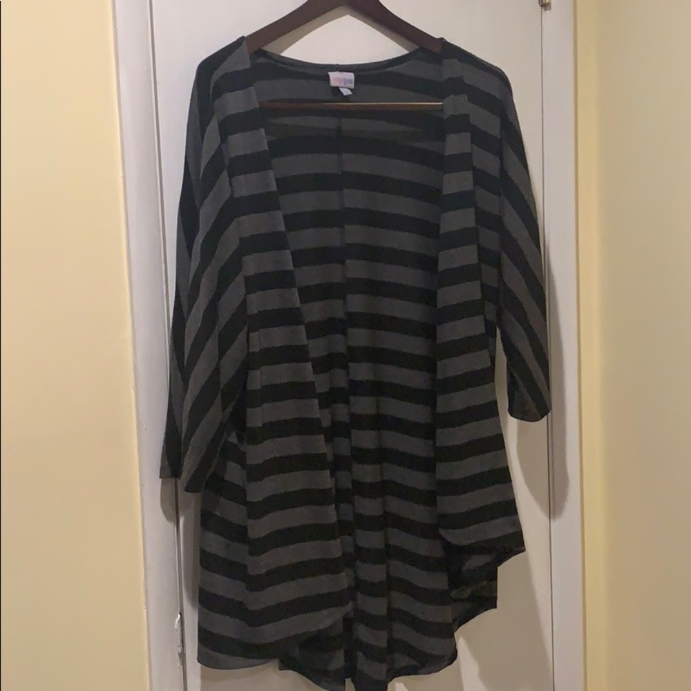 Lularoe Black and Grey Cardigan